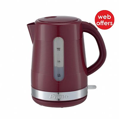 Βραστήρας Κόκκινος-Inox 1.7L 2200W PRCK-40305